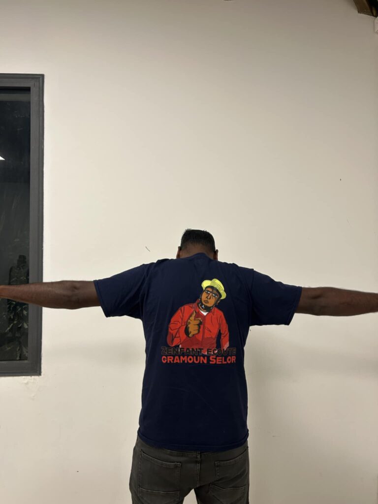 RichessRéunion la collection 100 % péi, tee-shirt recto gramoun selor